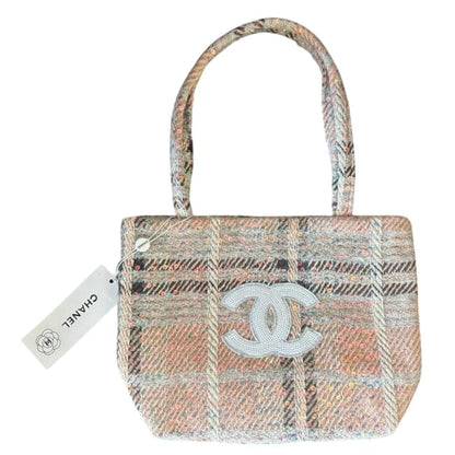VIP/GWP Coral Tweed Logo Tote Bag