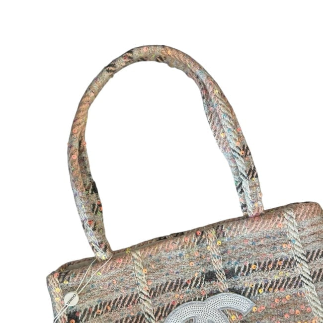 VIP/GWP Coral Tweed Logo Tote Bag