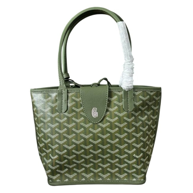 VIP/GWP Green Monogram Tote Bag with Gift Bag