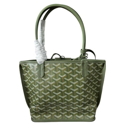 VIP/GWP Green Monogram Tote Bag with Gift Bag