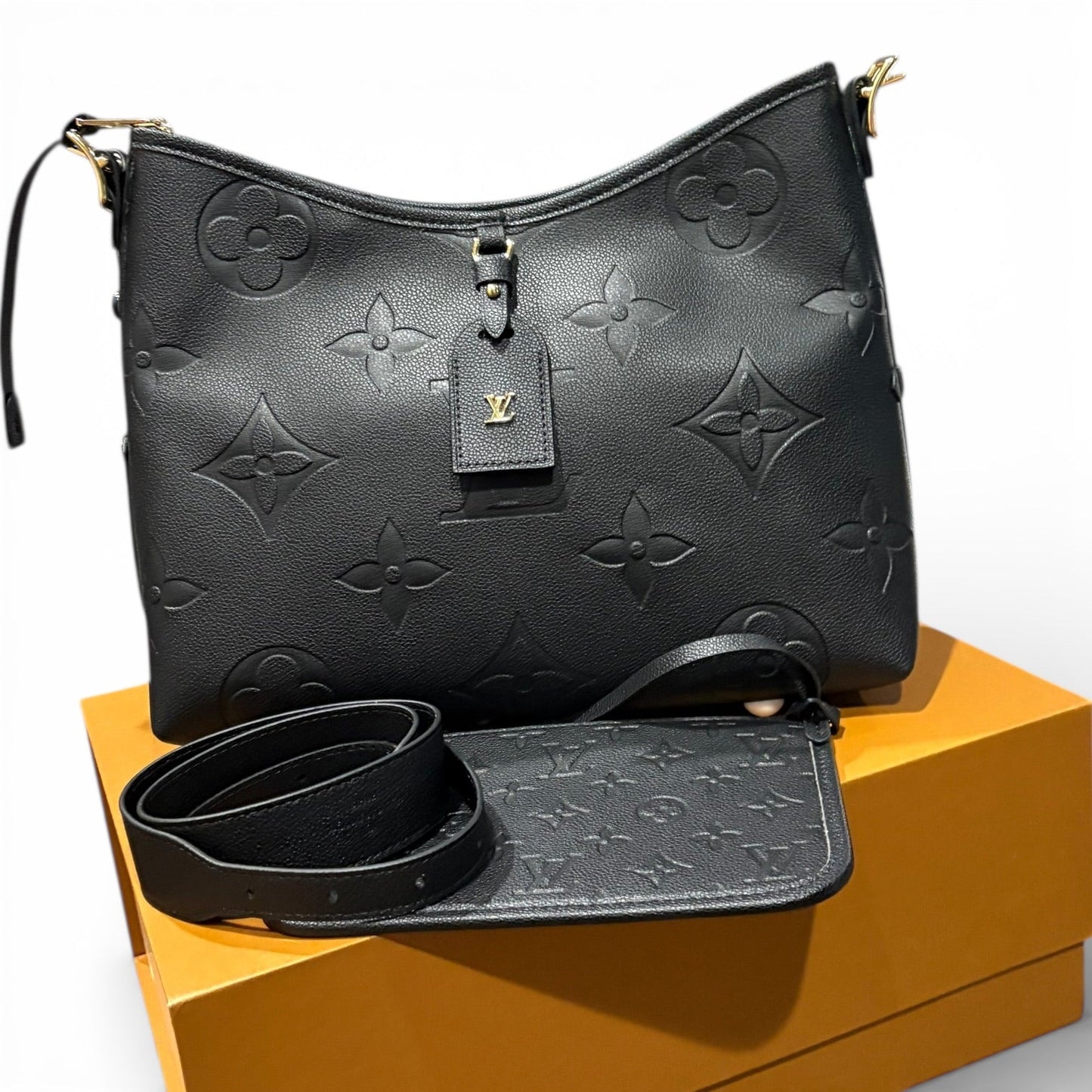 VIP/GWP Black Monogram Bag with Gift Bag