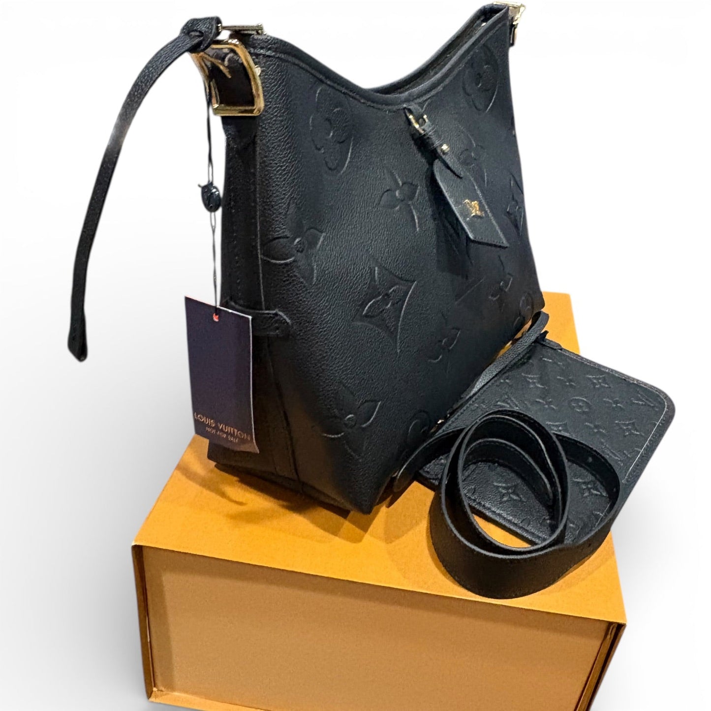 VIP/GWP Black Monogram Bag with Gift Bag