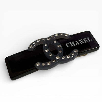 VIP/GWP Rhinestone CC Wide Rectangle Hair Clip