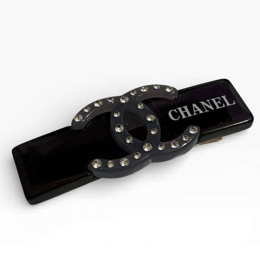 VIP/GWP Rhinestone CC Wide Rectangle Hair Clip