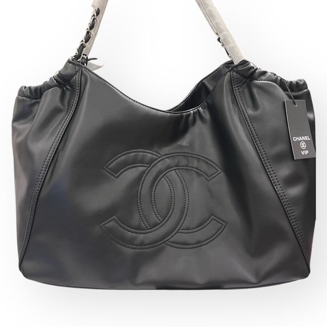 VIP/GWP Black Chain Hobo Bag with Gift Bag