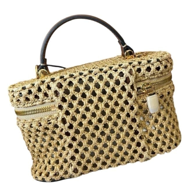 VIP/GWP Gold Woven Vanity Case with Box