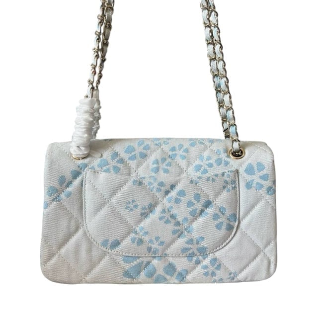 VIP/GWP Denim Quilted Classic Flap Bag