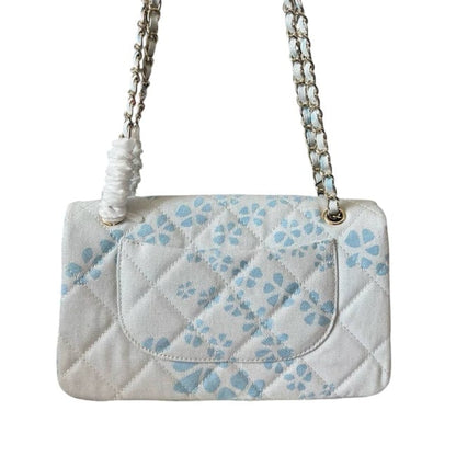 VIP/GWP Denim Quilted Classic Flap Bag