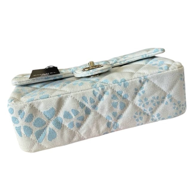 VIP/GWP Denim Quilted Classic Flap Bag