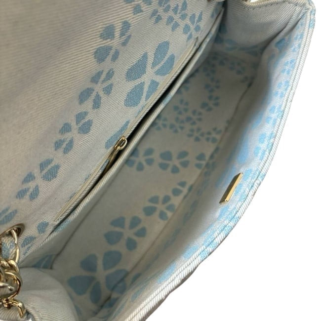 VIP/GWP Denim Quilted Classic Flap Bag