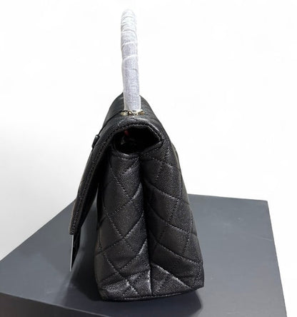 VIP/GWP Black Coco Quilted Top Handle Bag