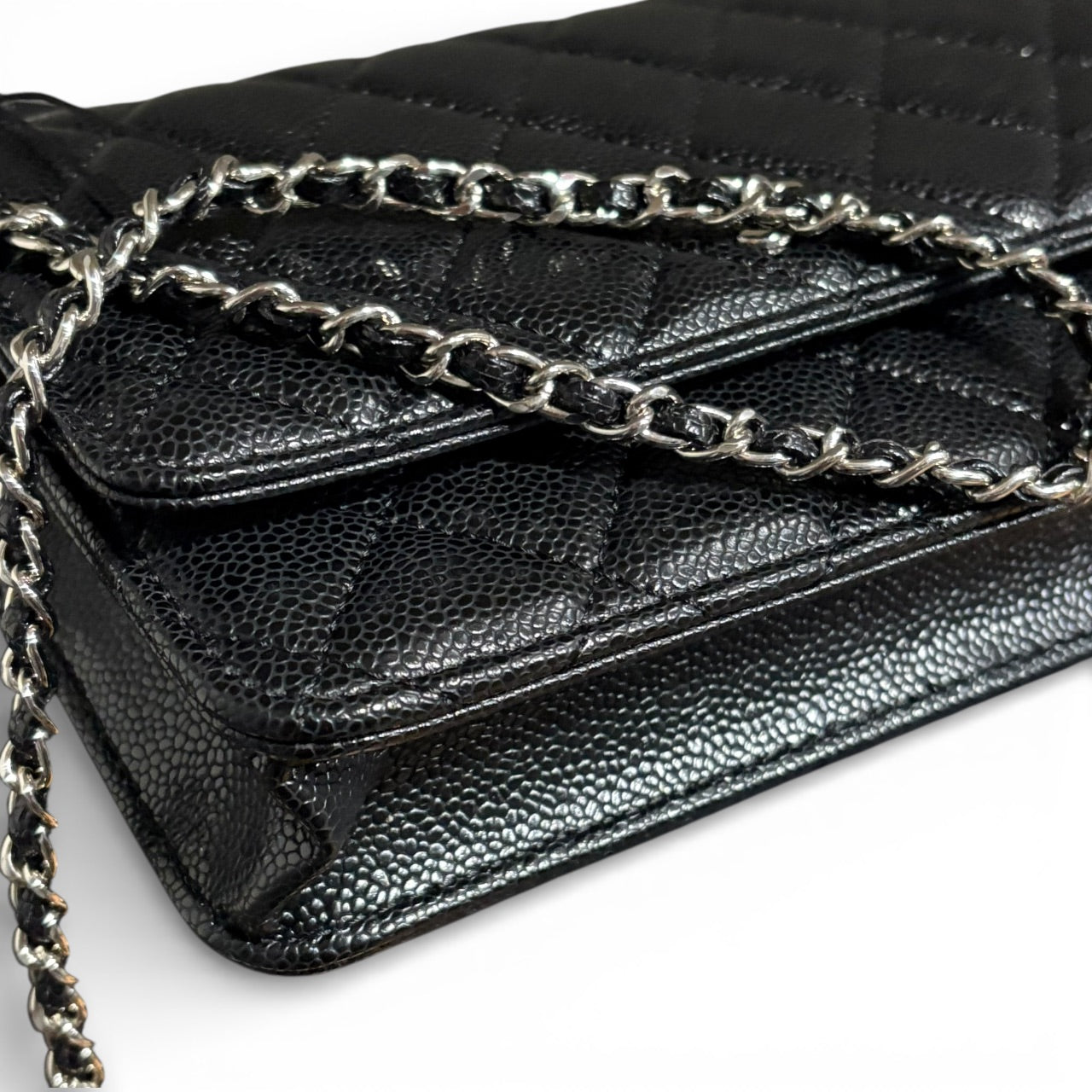 VIP/GWP Black Quilted WOC Bag with Box