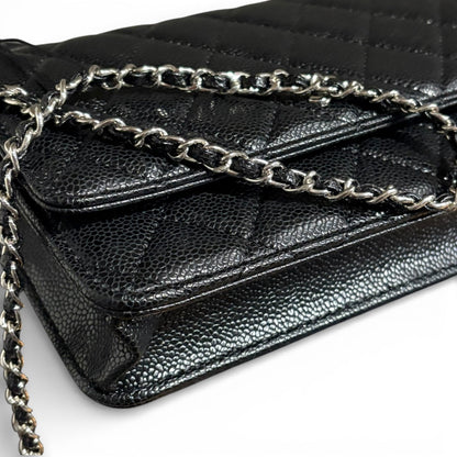 VIP/GWP Black Quilted WOC Bag with Box