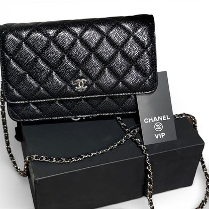 VIP/GWP Black Quilted WOC Bag with Box