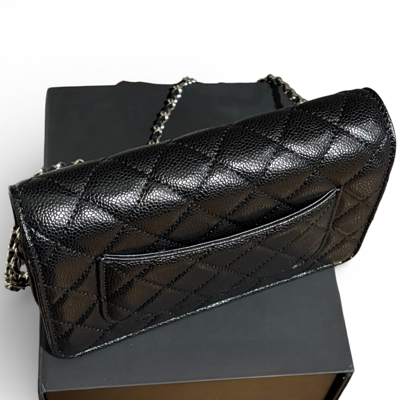 VIP/GWP Black Quilted WOC Bag with Box