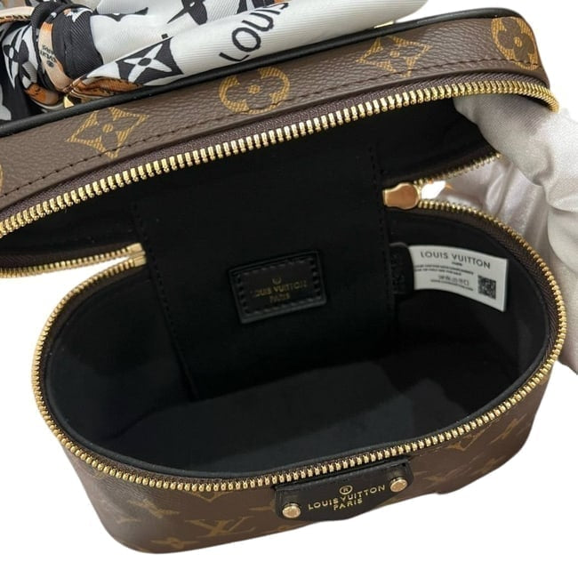 VIP/GWP Black Monogram Vanity Case with Box