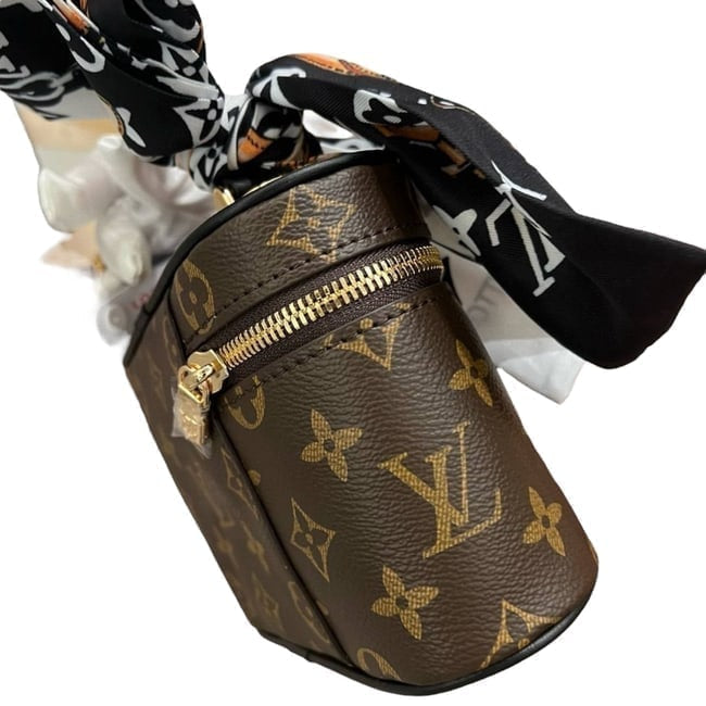 VIP/GWP Black Monogram Vanity Case with Box
