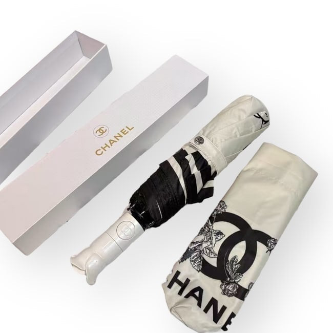 VIP/GWP White Floral Umbrella with Box