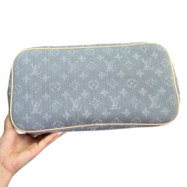 VIP/GWP Denim Mono Neverfull MM Tote/Pouch