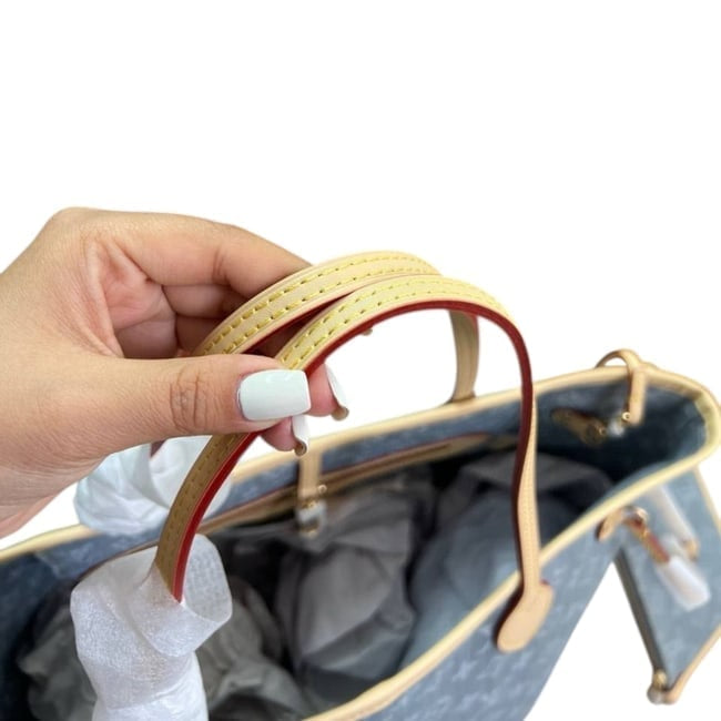 VIP/GWP Denim Mono Neverfull MM Tote/Pouch