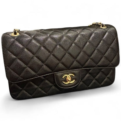 VIP/GWP Black Quilted Classic Flap Bag
