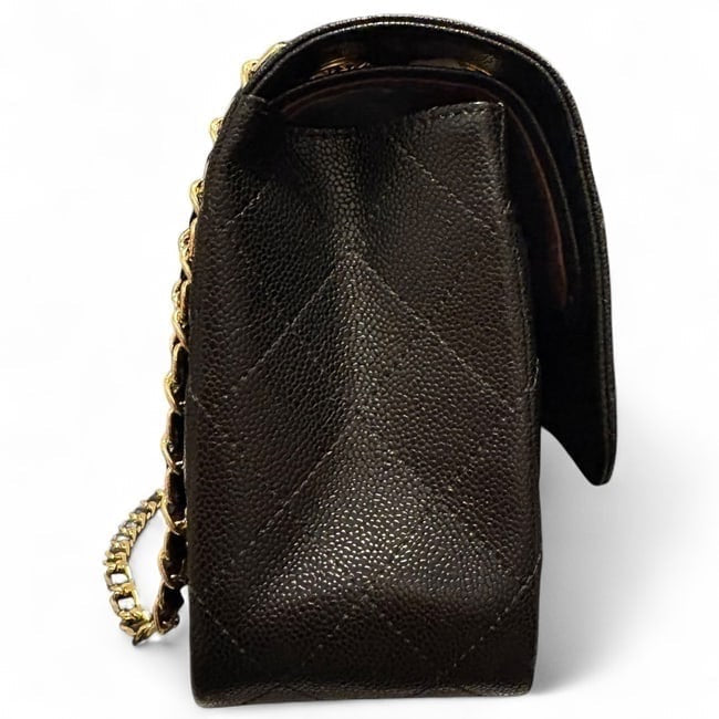 VIP/GWP Black Quilted Classic Flap Bag
