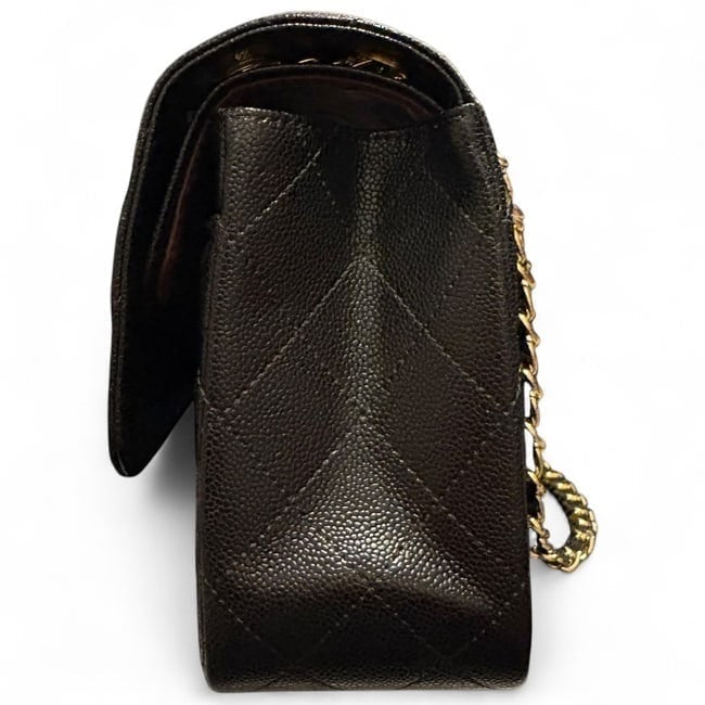 VIP/GWP Black Quilted Classic Flap Bag