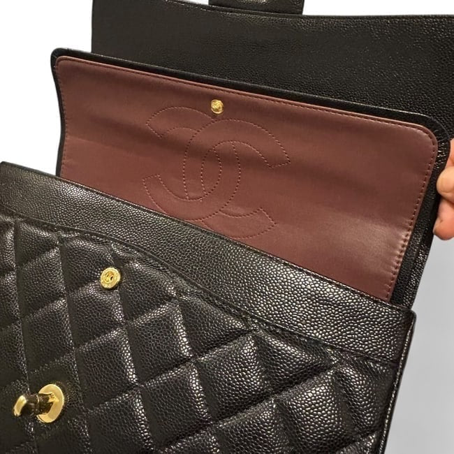 VIP/GWP Black Quilted Classic Flap Bag