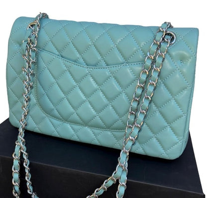 VIP/GWP Blue Quilted Classic Flap Bag