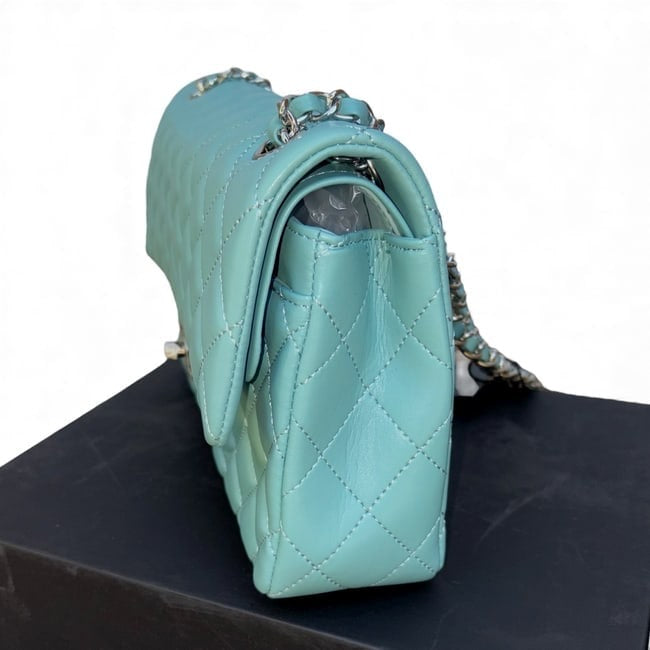 VIP/GWP Blue Quilted Classic Flap Bag