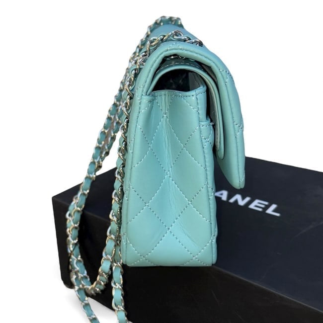 VIP/GWP Blue Quilted Classic Flap Bag