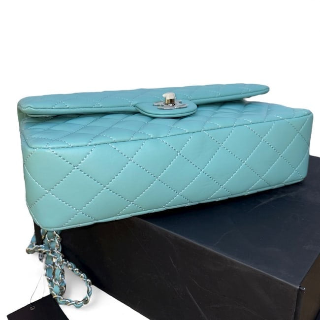 VIP/GWP Blue Quilted Classic Flap Bag