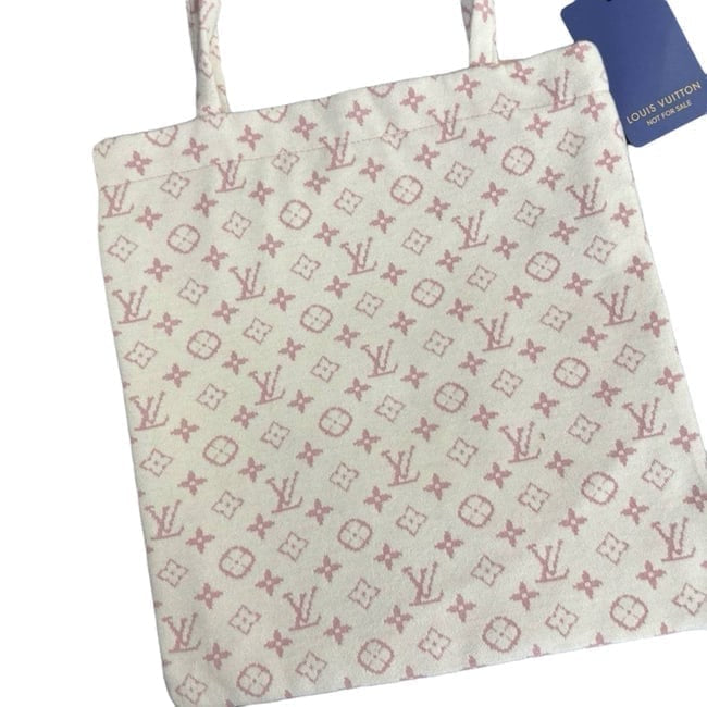 VIP/GWP White Monogram Tote Bag