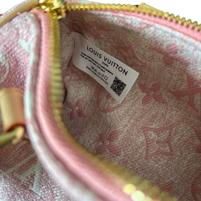 VIP/GWP Pink Nano Speedy Denim Mono Speedy Bag