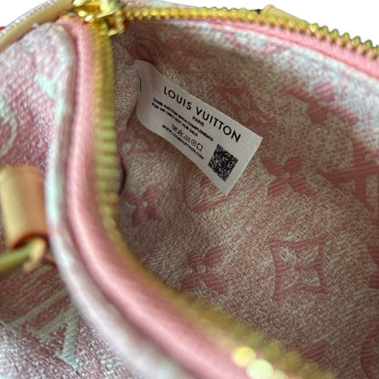 VIP/GWP Pink Nano Speedy Denim Mono Speedy Bag