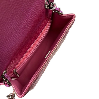 VIP/GWP Hot Pink Quilted Flap Bag with Box