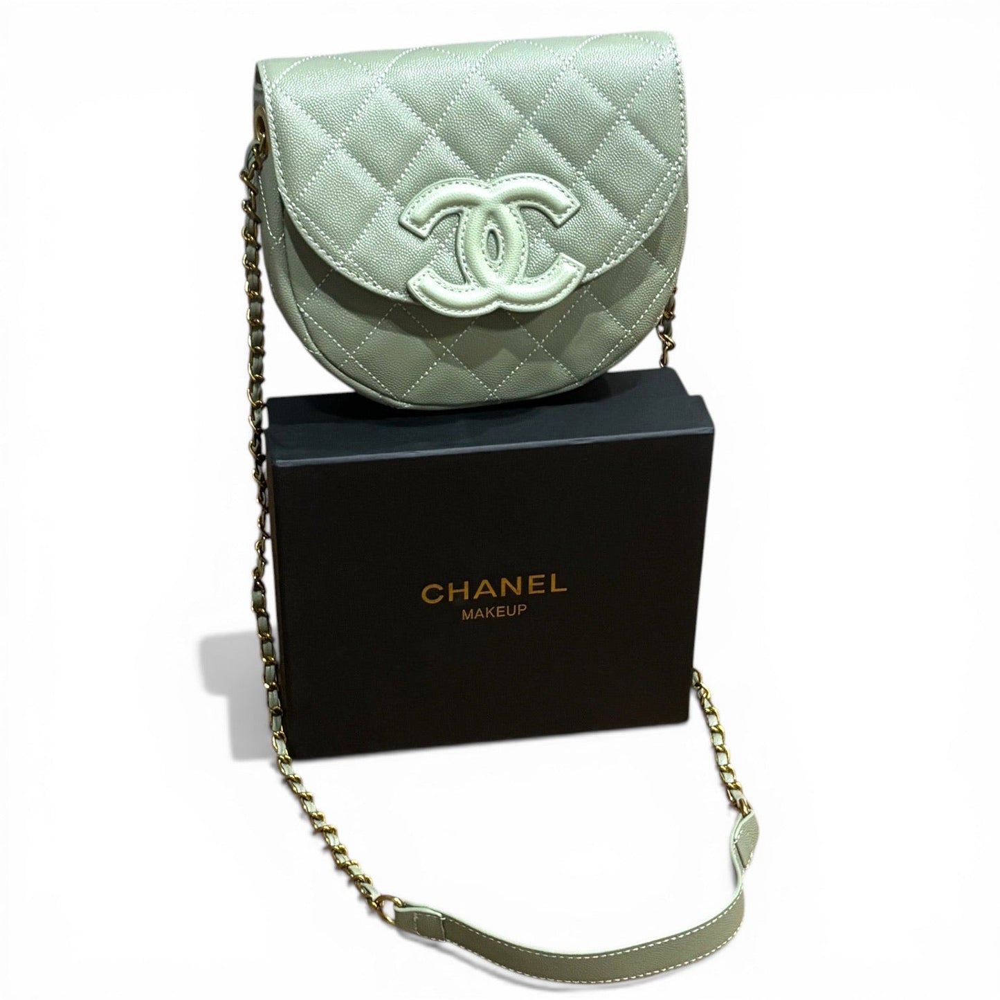 VIP/GWP Seafoam Quilted Messenger Bag