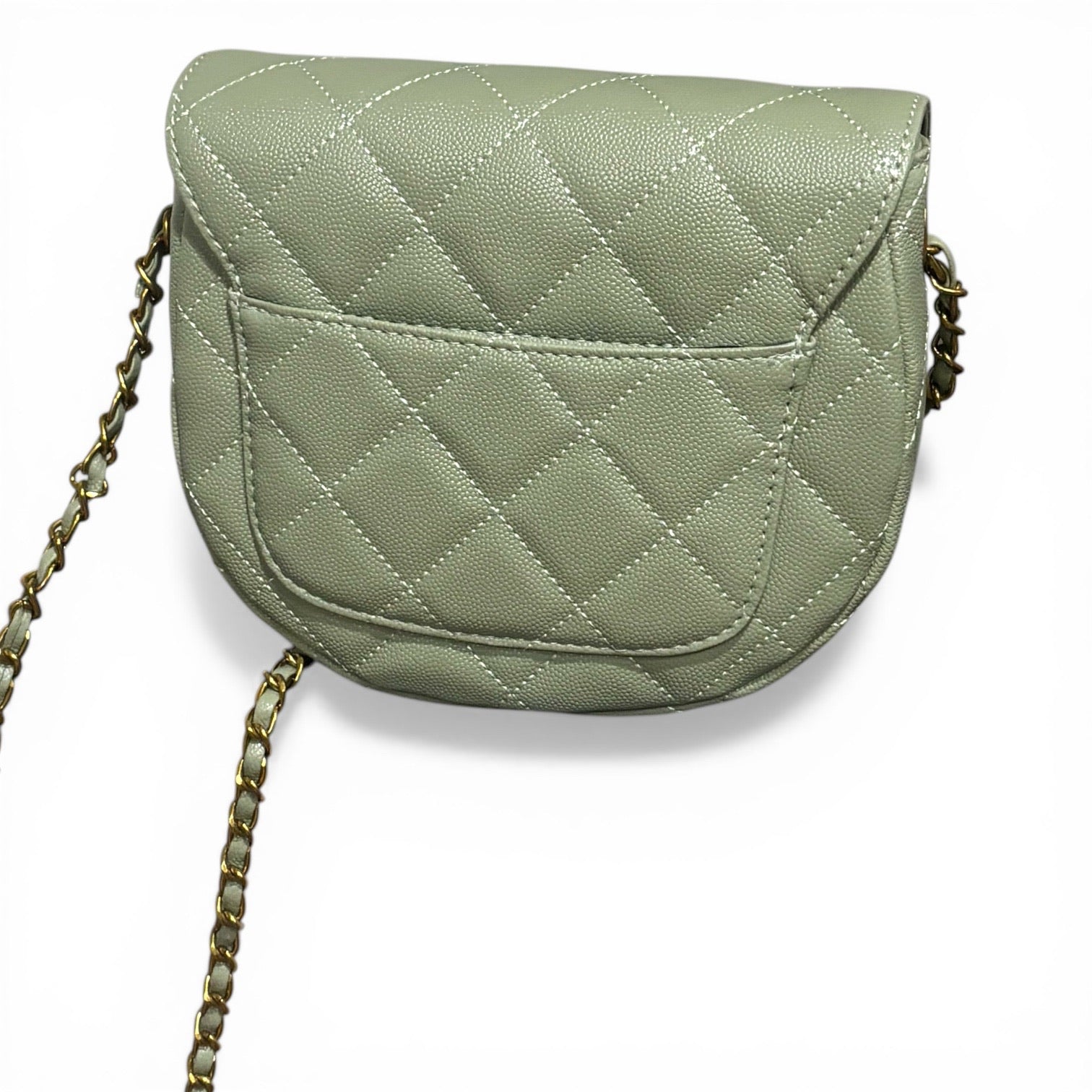 VIP/GWP Seafoam Quilted Messenger Bag