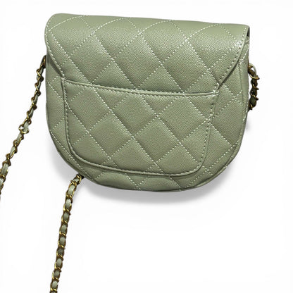 VIP/GWP Seafoam Quilted Messenger Bag