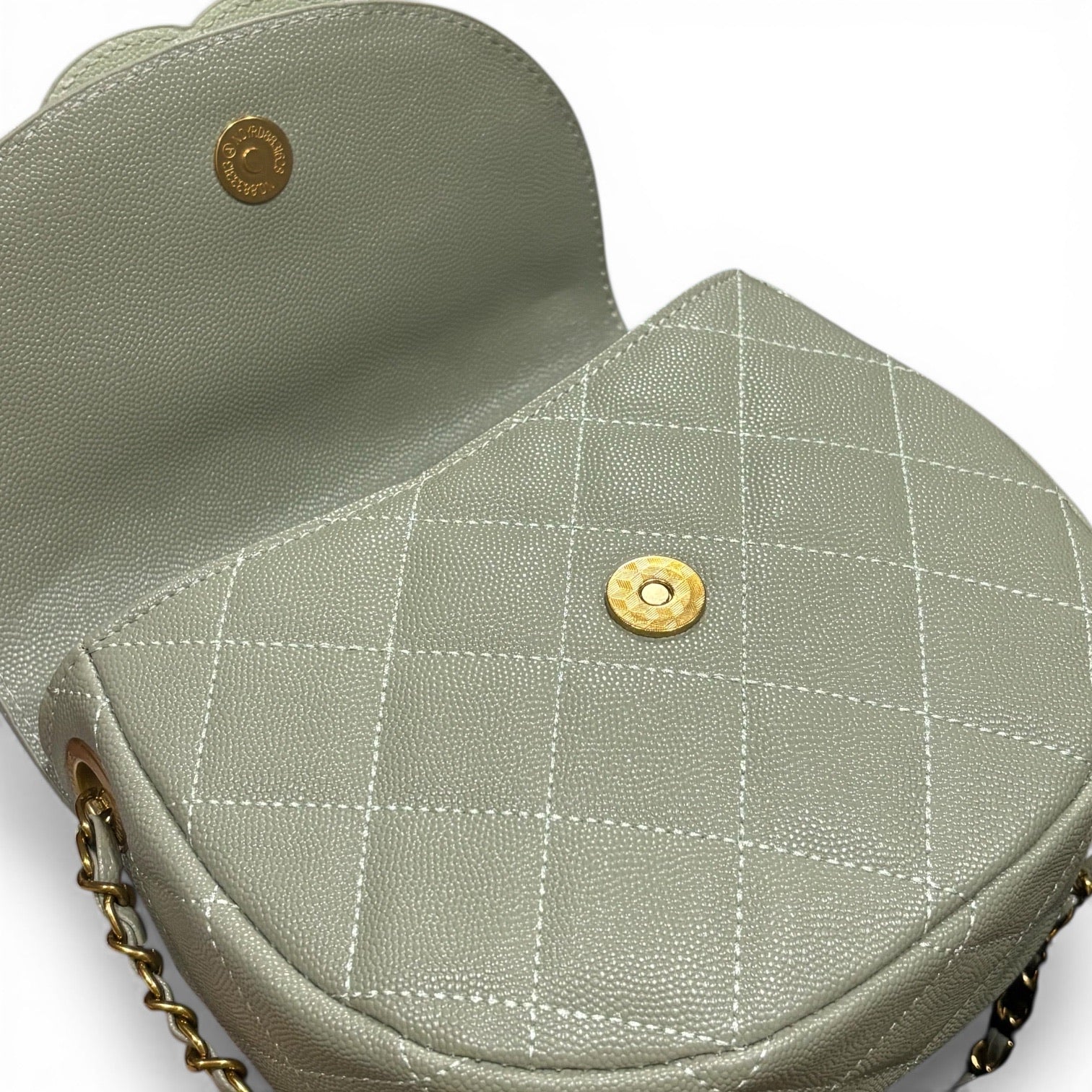VIP/GWP Seafoam Quilted Messenger Bag