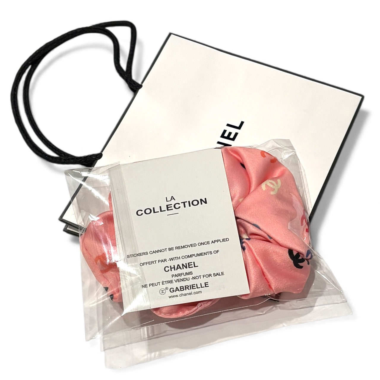VIP/GWP Pink Logo Hair Scrunchy with Gift Bag