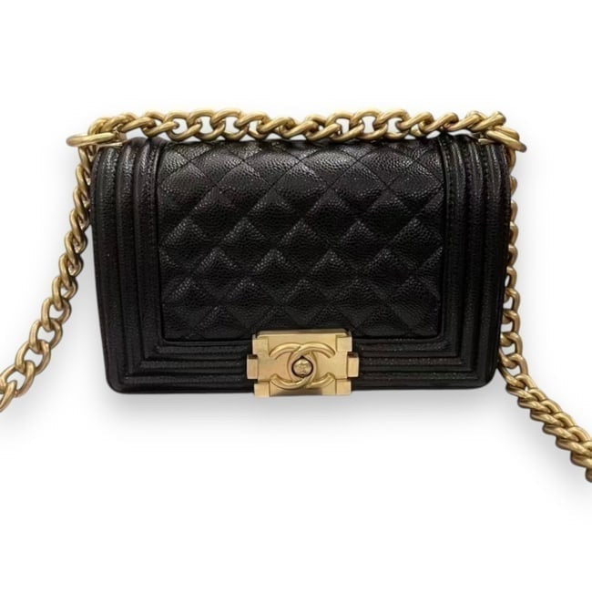 VIP/GWP Black Le Boy Quilted Bag with Box