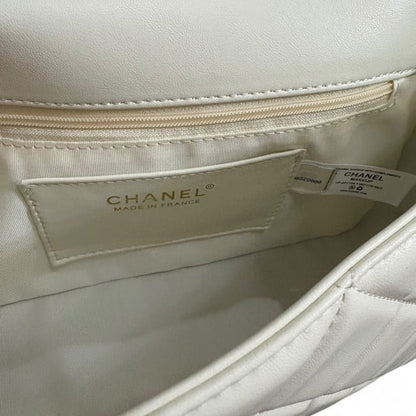 VIP/GWP White Quilted Mini Flap Bag with Box