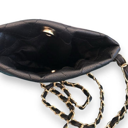 VIP/GWP Black Quilted Card Holder On Chain