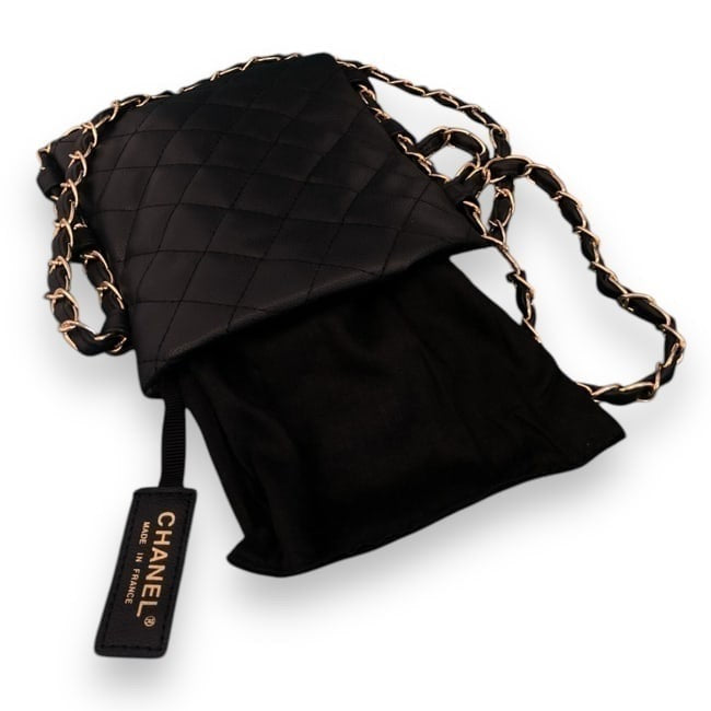 VIP/GWP Black Quilted Card Holder On Chain