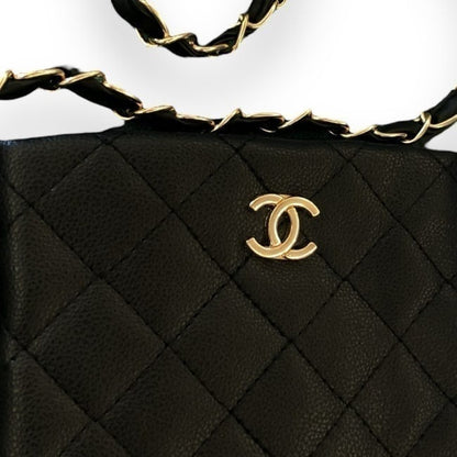 VIP/GWP Black Quilted Card Holder On Chain