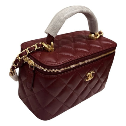 VIP/GWP Red Quilted Chain Vanity Bag with Box