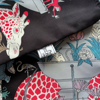 VIP/GWP Black Floral Animal Print Tote Bag