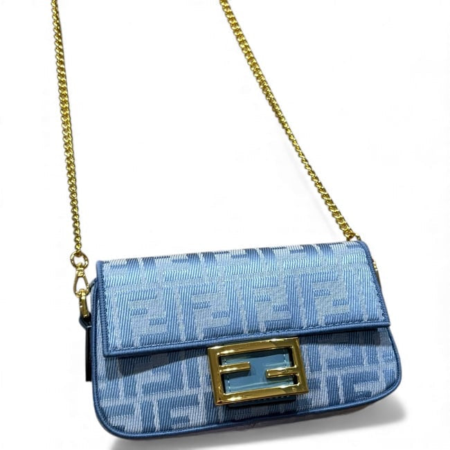 VIP/GWP Blue Monogram Baguette Bag with Box