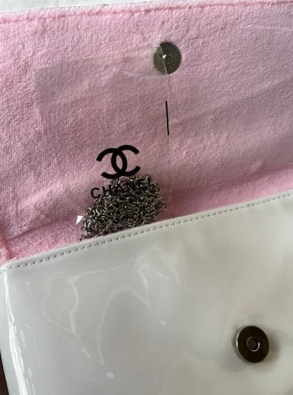 VIP/GWP White Logo Clutch Bag